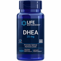 Life Extension, DHEA 25 mg, 100 Vegetarian Dissolve-in-Mouth Tablets