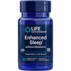Life Extension, Enhanced Sleep without Melatonin, 30 Vegetarian Capsules Life Extension, Enhanced Sleep without Melatonin, 30 Vegetarian Capsules