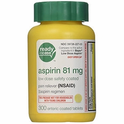 Life Extension, Low Dose Aspirin Enteric Coated 81 mg, 300 Tablets Life Extension, Low Dose Aspirin Enteric Coated 81 mg, 300 Tablets