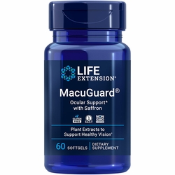 Life Extension, MacuGuard Ocular Support with Saffron, 60 Softgels Life Extension, MacuGuard Ocular Support with Saffron, 60 Softgels