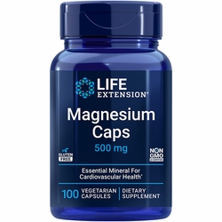 Life Extension, Magnesium Caps 500 mg, 100 Vegetarian Capsules Life Extension, Magnesium Caps 500 mg, 100 Vegetarian Capsules