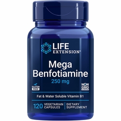 Life Extension, Mega Benfotiamine 250 mg, 120 Vegetarian Capsules
