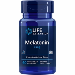 Life Extension, Melatonin 3 mg, 60 Vegetarian Capsules