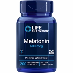 Life Extension, Melatonin 500 mcg, 200 Vegetarian Capsules