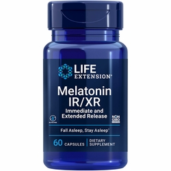 Life Extension, Melatonin IR/XR 1.5 mg, All-Night Support, 60 Capsules Life Extension, Melatonin IR/XR 1.5 mg, All-Night Support, 60 Capsules