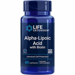 Life Extension, Alpha-Lipoic Acid with Biotin, 60 Capsules