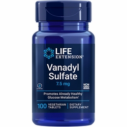 Life Extension, Vanadyl Sulfate 7.5 mg, 100 Vegetarian Tablets Life Extension, Vanadyl Sulfate 7.5 mg, 100 Vegetarian Tablets