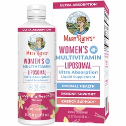 MaryRuth's, Women's 40+ Multivitamin Liposomal, Vanilla Peach, 15.22 oz (450 ml) MaryRuth's, Women's 40+ Multivitamin Liposomal, Vanilla Peach, 15.22 oz (450 ml)