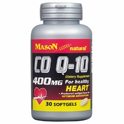 Mason Natural, Co Q 10 400 mg (Coenzyme Q-10), 30 Softgels