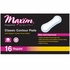Maxim Hygiene Products, Classic Contour Sanitary Pads with Organic Cotton Cover Sheet, Regular, 16 Count