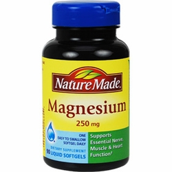 Nature Made, Magnesium Citrate 250 mg, 120 Liquid Softgels