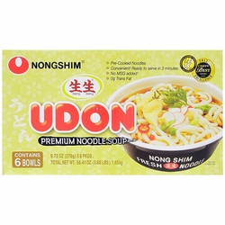 Nong Shim, Udon Premium Noodle Soup, 6 Bowls