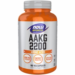 NOW Foods, AAKG 2200, 180 Veg Capsules NOW Foods, AAKG 2200, 180 Veg Capsules