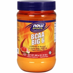 NOW Foods, BCAA Big 6 - Natural Watermelon Flavor Powder, 600 g