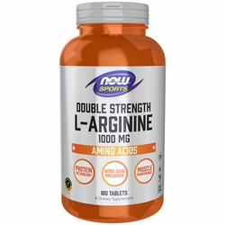 NOW Foods, L-Arginine 1000 mg, Value Size, 180 Tablets NOW Foods, L-Arginine 1000 mg, Value Size, 180 Tablets