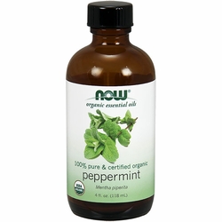 NOW Foods, Organic Peppermint Oil, 100% Pure, 4 oz