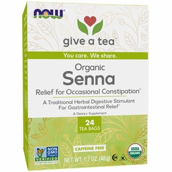 NOW Foods, Organic Senna Tea, 24 Tea Bags NOW Foods, Organic Senna Tea, 24 Tea Bags