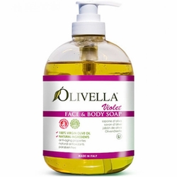 Olivella, Face & Body Liquid Soap - Violet, 16.9 oz