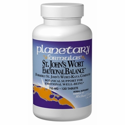 Planetary Herbals, St. John's Wort Emotional Balance, 60 Tablets