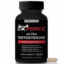 Prime Brands, Oxforce Ultra Testosterone Boost, 90 Capsules