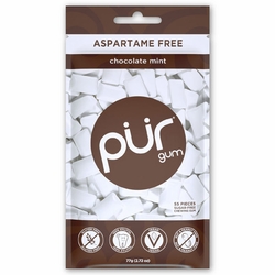 PUR, Chewing Gum - Chocolate Mint, 55 Pieces PUR, Chewing Gum - Chocolate Mint, 55 Pieces