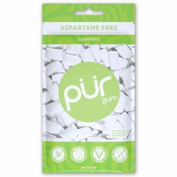 PUR, Chewing Gum - Coolmint, 55 Pieces
