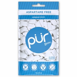 PUR, Chewing Gum - Peppermint, 55 Pieces