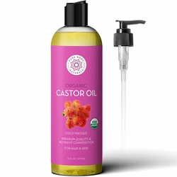 Pure Body Naturals, Organic Castor Oil, 16 oz