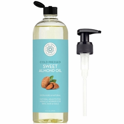 Pure Body Naturals, Sweet Almond Oil, 16 oz Pure Body Naturals, Sweet Almond Oil, 16 oz