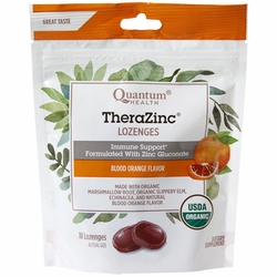 Quantum Health, Thera Zinc Lozenges - Blood Orange, 18 Lozenges Quantum Health, Thera Zinc Lozenges - Blood Orange, 18 Lozenges