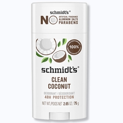 Schmidt's Deodorant, Deodorant Stick, Clean Coconut, 2.65 oz