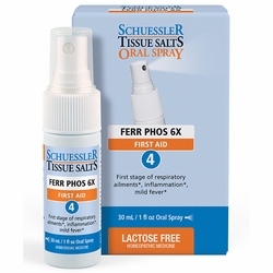 Schuessler Tissue Salts, Ferr Phos 6X First Aid Oral Spray, 30 ml
