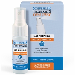 Schuessler Tissue Salts, Nat Sulph 6X Water Eliminator Oral Spray, 30 ml