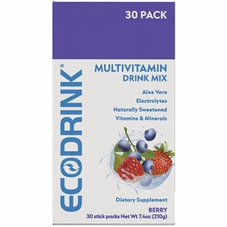 SGN Nutrition, EcoDrink Complete Multivitamin Drink Mix - Berry, 30 Stick Packs