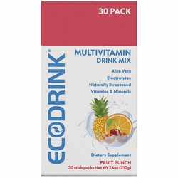 SGN Nutrition, EcoDrink Complete Multivitamin Drink Mix - Fruit Punch, 30 Stick Packs SGN Nutrition, EcoDrink Complete Multivitamin Drink Mix - Fruit Punch, 30 Stick Packs
