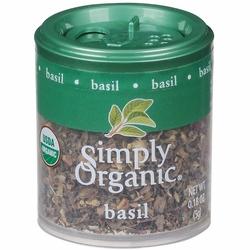 Simply Organic, Basil Leaf, Cut & Sifted, 0.18 oz