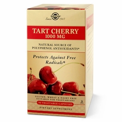 Solgar, Tart Cherry 1000 mg, 90 Vegetable Capsules