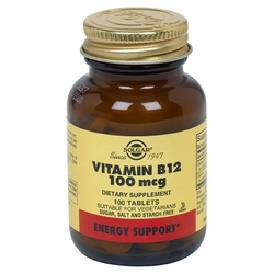Solgar, Vitamin B12 100 mcg, 100 Tablets
