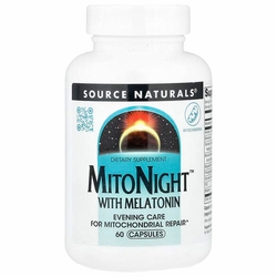 Source Naturals, MitoNight with Melatonin, 60 Capsules