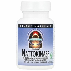 Source Naturals, NSK-SD Nattokinase 200 mg, 30 Vegan Capsules
