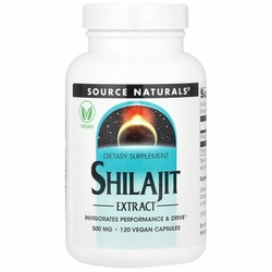 Source Naturals, Shilajit Extract 500 mg, 120 Vegan Capsules
