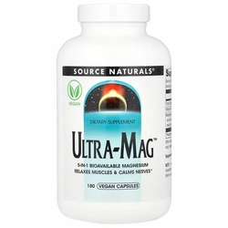 Source Naturals, Ultra-Mag, Bioavailable Magnesium, 180 Vegan Capsules