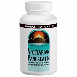 Source Naturals, Vegetarian Pancreatin 475 mg, 120 Capsules