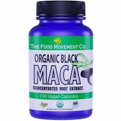 The Food Movement, Organic Black Maca, 100 Vegan Capsules