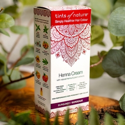 Tints of Nature, Henna Cream Semi-Permanent Hair Colour Burgundy, 2.46 oz