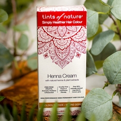 Tints of Nature, Henna Cream Semi-Permanent Hair Colour Golden Blonde, 2.46 oz