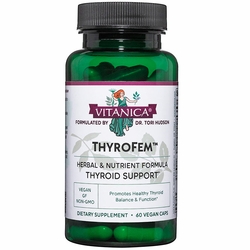 Vitanica, ThyroFem, Thyroid Support, 60 Vegetarian Capsules