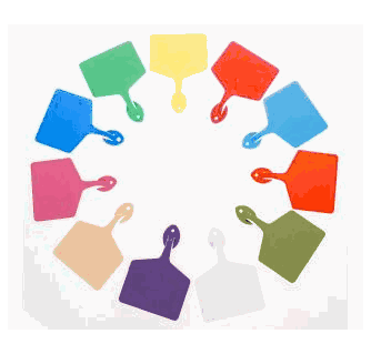 Allflex Feedlot Tags - ATAG Ear Tag V2 Blank Large - 50ct per bag - Tags measure 4 1/4" x 3".