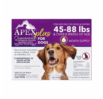 Apex Plus for Dogs Topical Flea and Tick Treatment - 3 ct - ( 45 - 88 LBS )