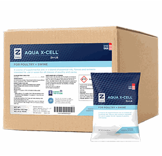Aqua X-Cell (Zinc - LQ) Poultry + Swine  - 255 g packet @ $5.45 each x 40ct = $218.00  w/ $12.50 extra shipping